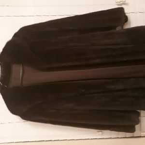 Long mink coat